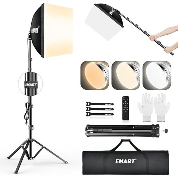 EMART 16 Softbox Lighting Kit with Tripod