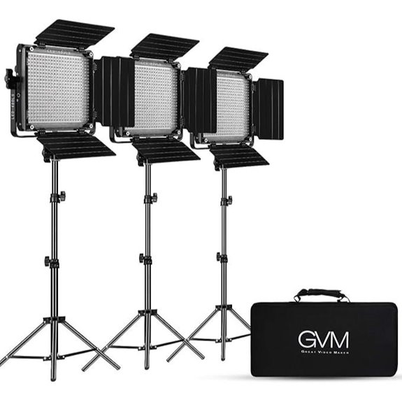 GVM 3 Pack LED Video Lighting Kits