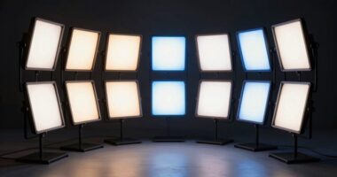 top led panels for video