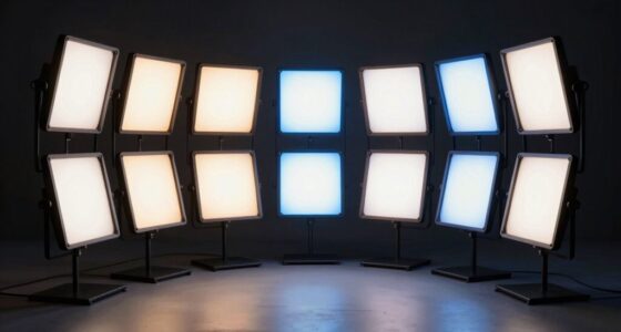 top led panels for video