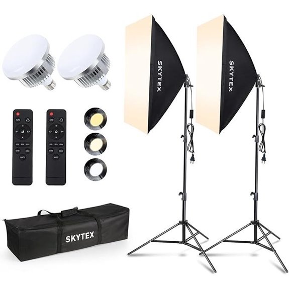 Skytex Softbox Lighting Kit (2-Pack) with LED Bulbs