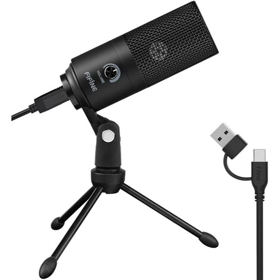 FIFINE USB Microphone for Recording and Streaming