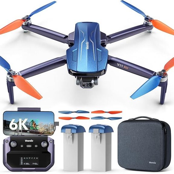 V11Air 6K UHD Drone with Gimbal & 70-Min Flight