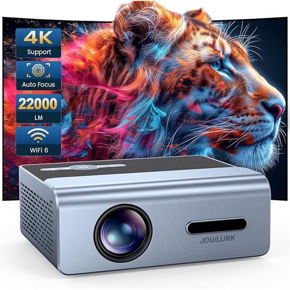 Electric Focus 4K WiFi Bluetooth Outdoor Projector