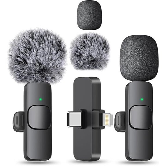 MAYBESTA Wireless Lavalier Microphone for Content Creators