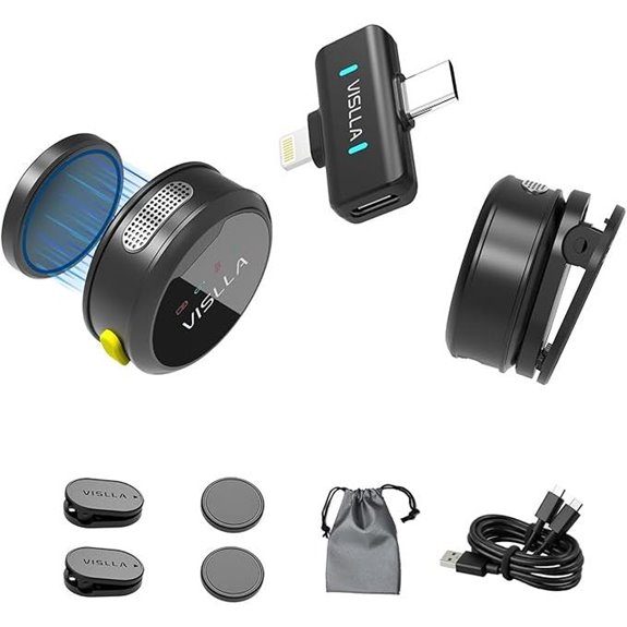 Vislla Wireless Lavalier Microphone for Vlogging & Streaming