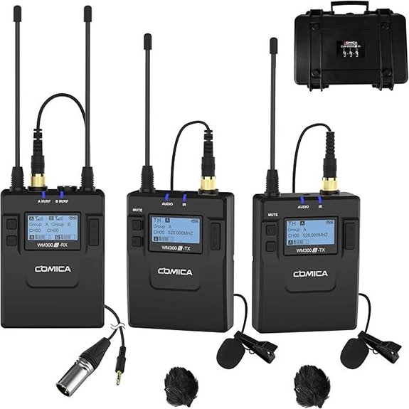 COMICA CVM-WM300A Wireless Lavalier Microphone System