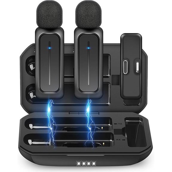 Wireless Lavalier Microphone Set for iPhone & Android