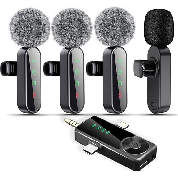 Wireless Lavalier Microphone Pack for Videos and Podcasts