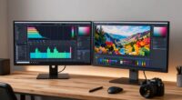 enhanced editing with dual monitors