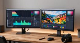 enhanced editing with dual monitors
