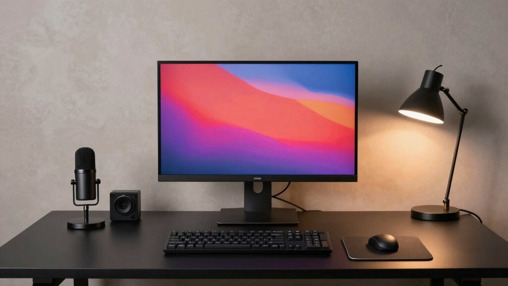 harmonious ergonomic creative workspace