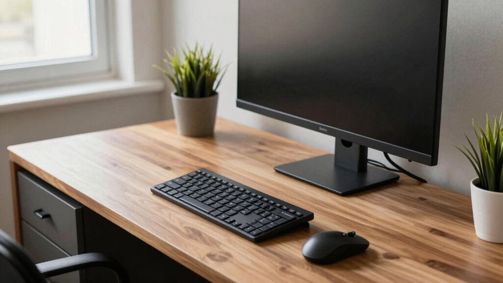 organized ergonomic cohesive workspace