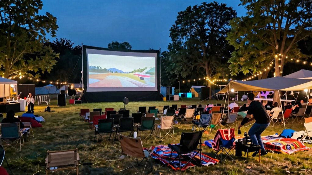 outdoor festival screening planning