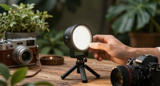 portable lighting simplifies filming
