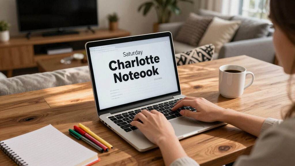 Saturday Charlotte Notebook
