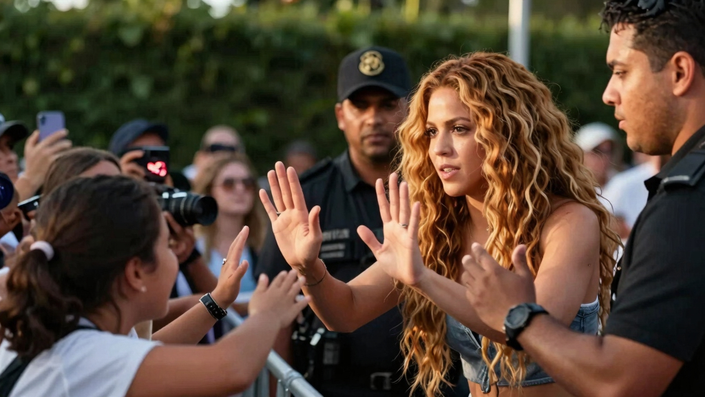 Shakira Stops Bodyguards from Confronting Fan on Stage