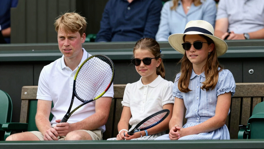 Prince George Princess Charlotte Wimbledon