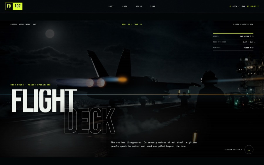 Flight Deck 0300 — A Night-Launch Documentary